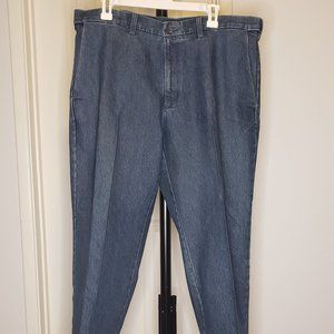 Men's Hagger Blue Stretch Denim Trouser 38 x 29